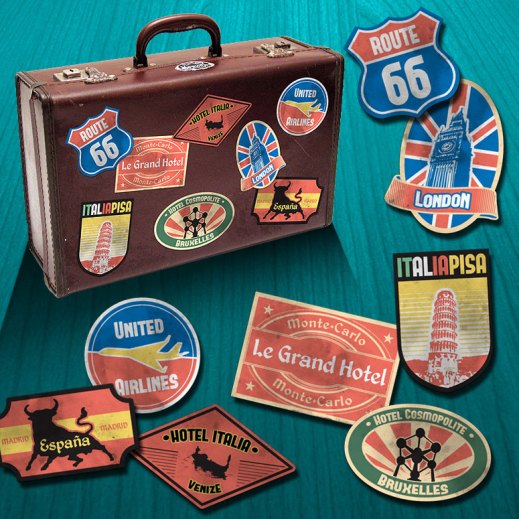 Vintage Travel Stickers – Part II | PVillage